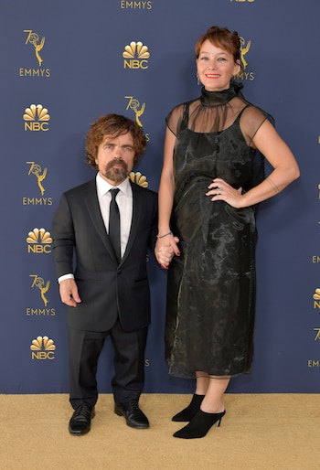 Peter Dinklage con su esposa