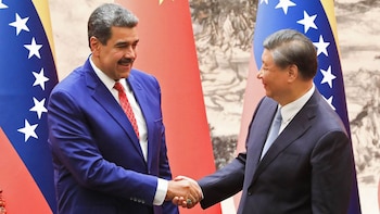 Maduro y Xi Jinping, durante