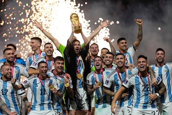 La AFA recibió 42 millones de dólares por la obtención del título en Qatar 2022 (AP Photo/Martin Meissner)