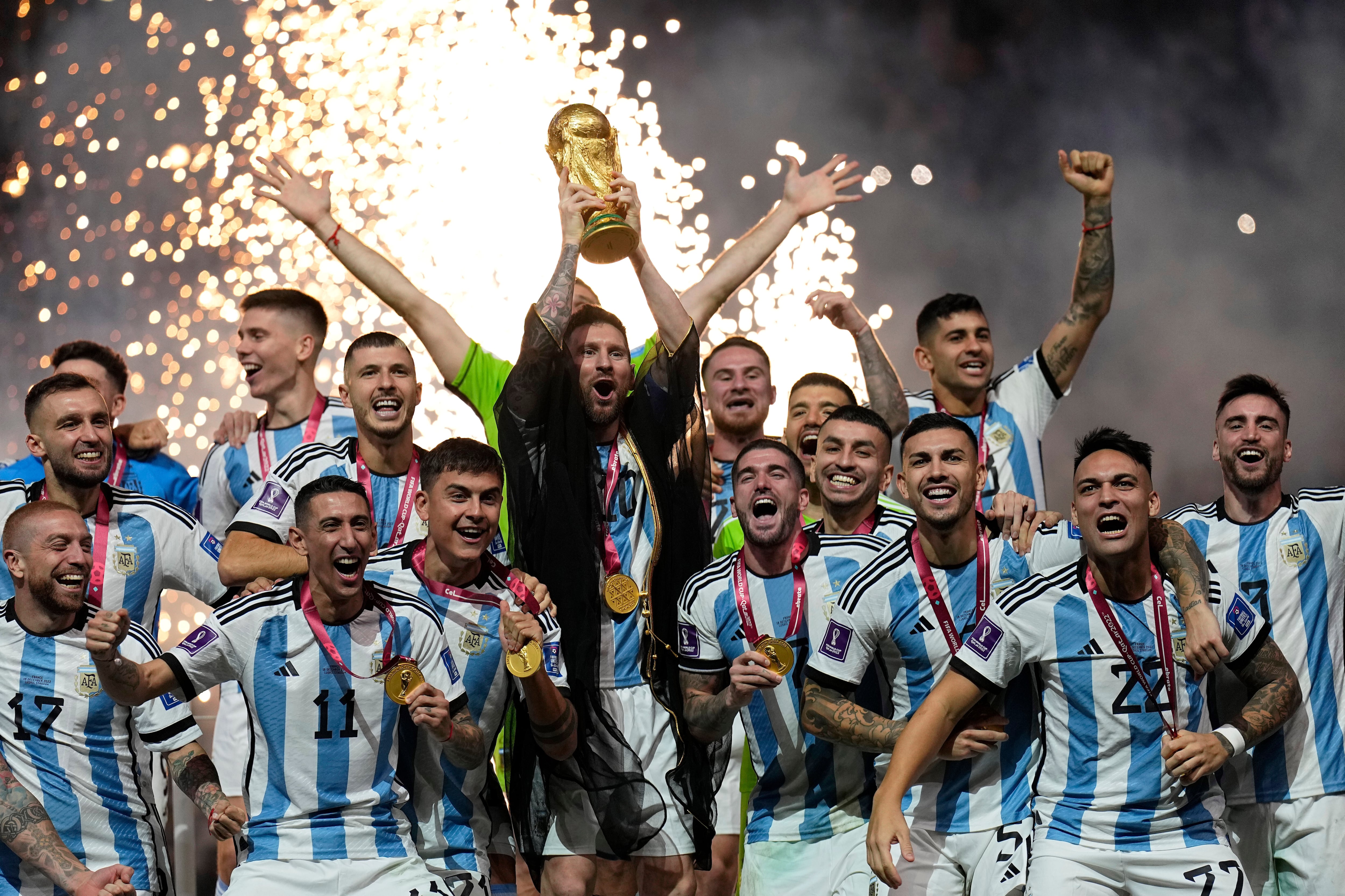 La AFA recibió 42 millones de dólares por la obtención del título en Qatar 2022 (AP Photo/Martin Meissner)