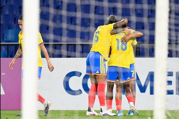 Colombia ganó con un gol de Gisella Robledo contra Uruguay en la penúltima fecha de la Liga Femenina de Naciones - crédito FCF