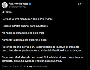 Álvaro Uribe Vélez, desde sus