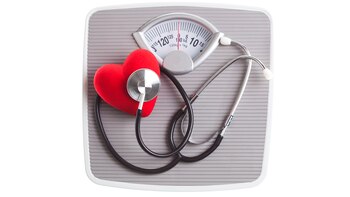 Stethoscope and heart on Bathroom