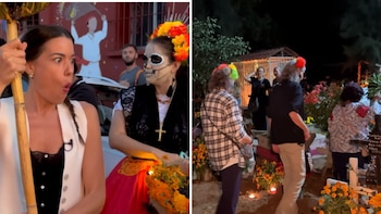 La youtuber entrevistó a locatarios