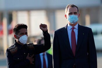 Andrónico Rodríguez (i), presidente del