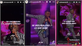 Melissa Paredes y Anthony Aranda