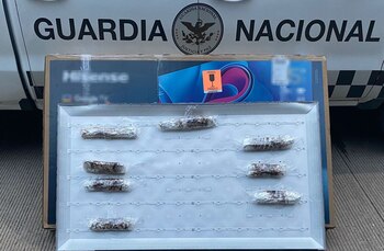 Los paquetes de la droga