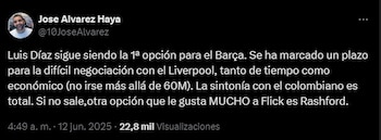 Aunque el colombiano seguiría siendo