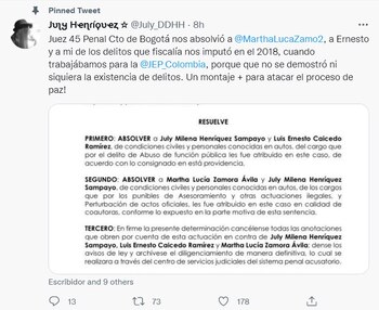 Trino de July Henríquez acerca