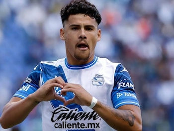 El delantero uruguayo durante su