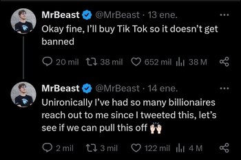 MrBeast dijo qué compraría Tik