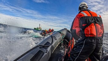 El barco de Greenpeace Arctic