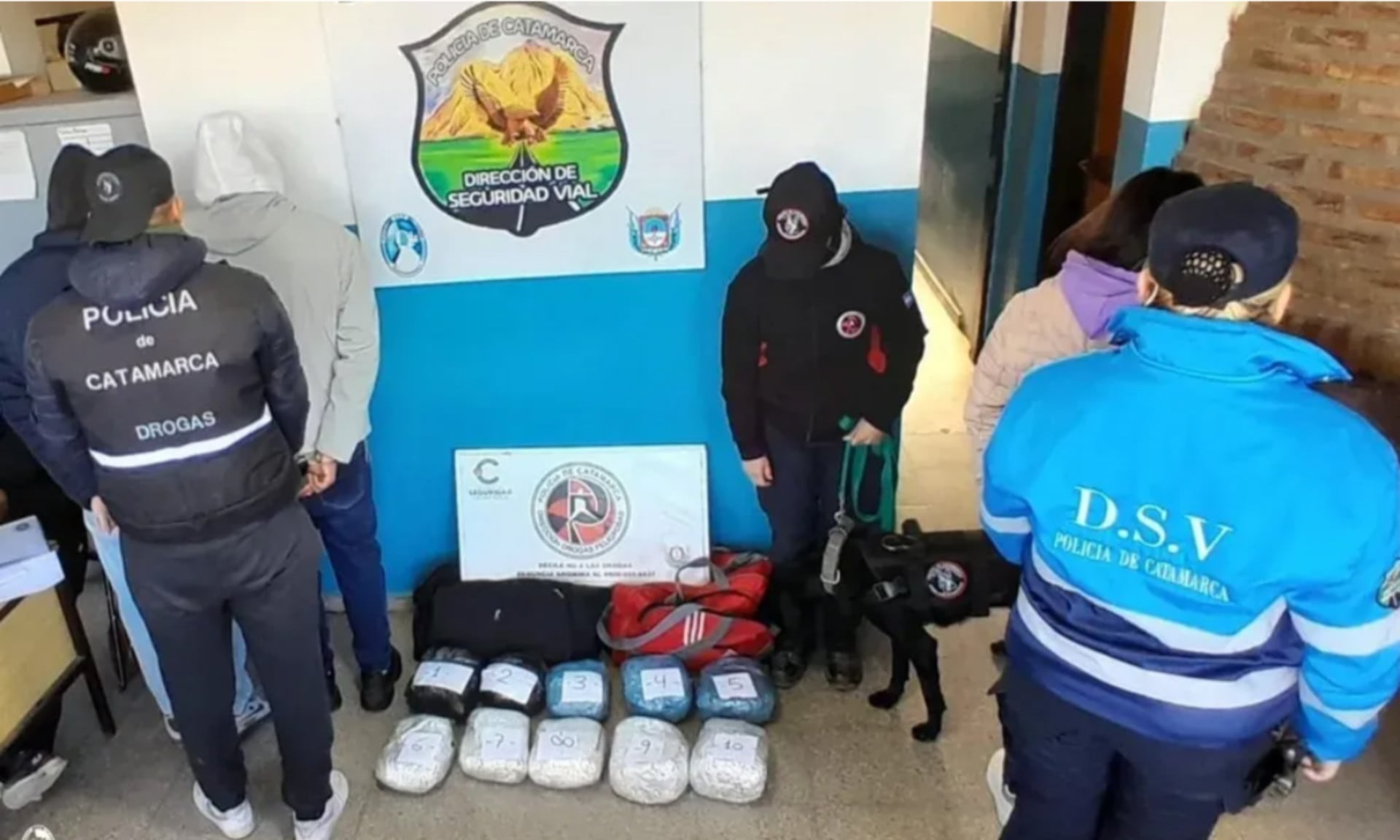 Los tres jóvenes detenidos en Catamarca con más de 10 kilos de marihuana (El Diario de Catamarca)