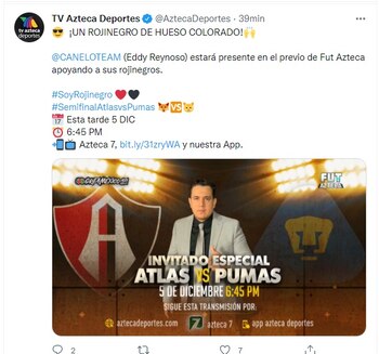 Eddy Reynoso en la transmisión