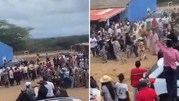 Una bala perdida durante ceremonia