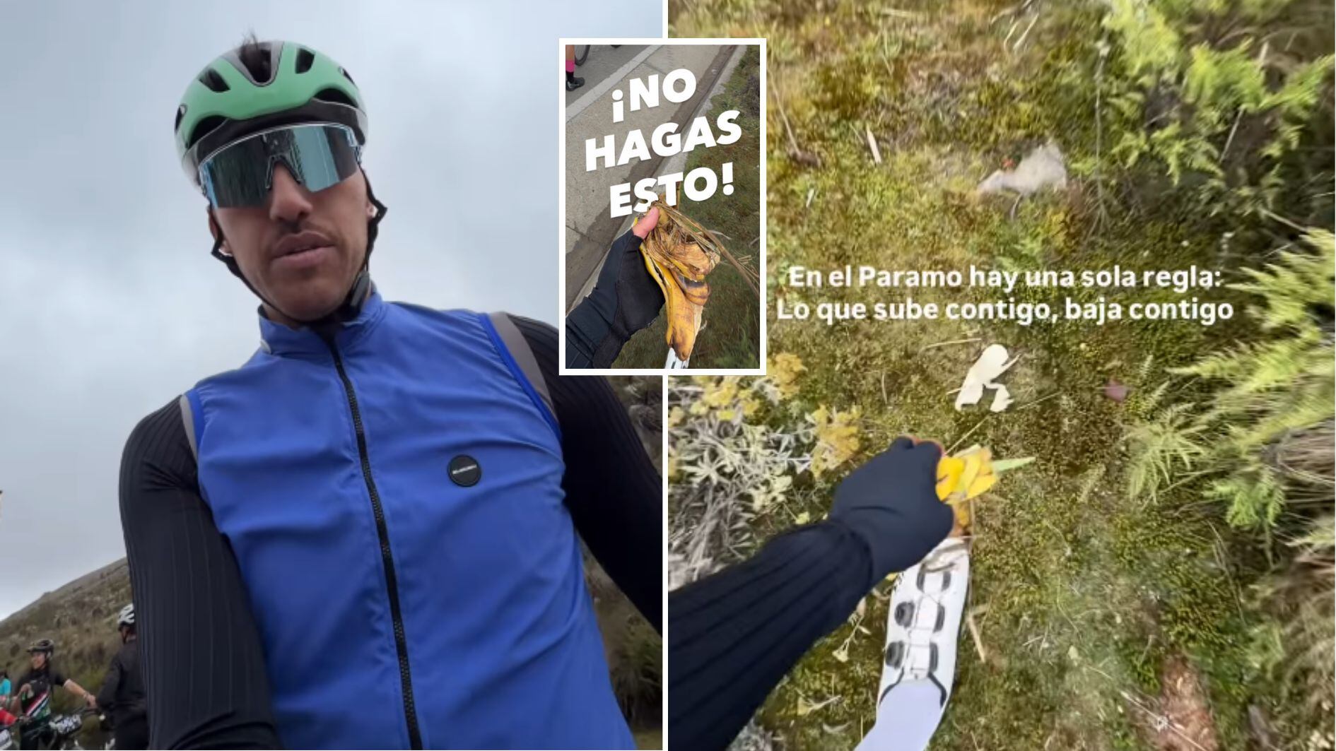 Felipe García le hizo el llamado de atención a los ciclistas aficionados y deportistas de alto rendimiento - crédito @elcohetegarcia/IG