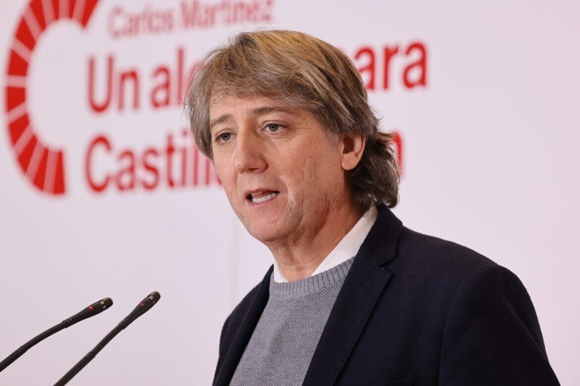 El secretario general del PSOE de Castilla y León y candidato a la Presidencia de la Junta, Carlos Martínez (PSOE de Castilla y León)