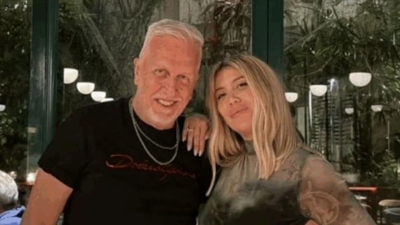 Andrés Nara con su hija Wanda