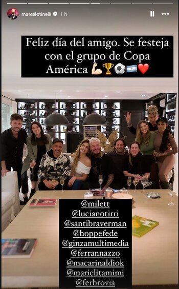 Marcelo Tinelli y Milett Figueroa