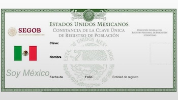 La CURP debe estar certificada para poder participar en el registro.
(Foto: Gobierno de México)