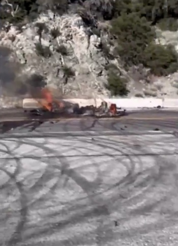 El lugar del accidente presenta