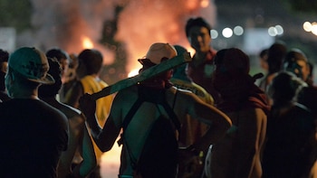 Grupos de personas a favor