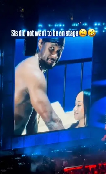 La mujer aseguró que desconocía la dinámica en los conciertos de Usher. (Captura de video)
