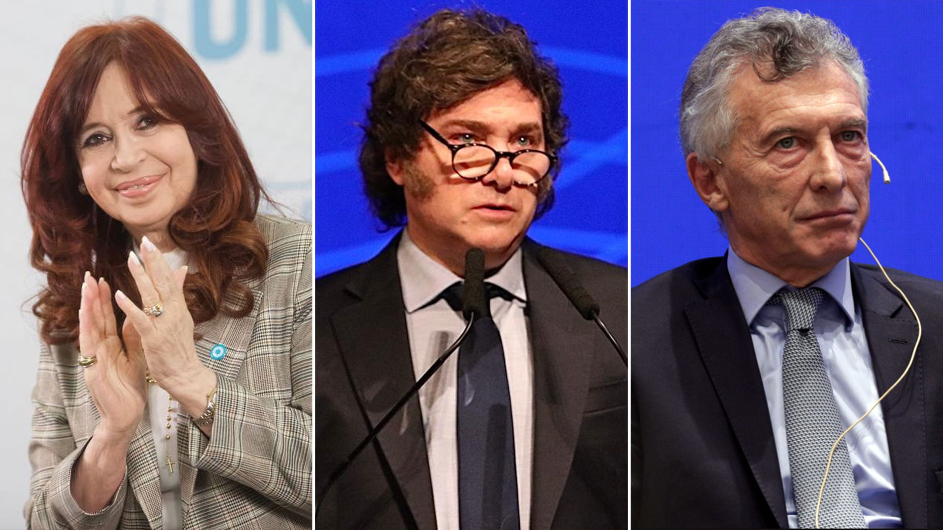 Cristina Kirchner, Javier Milei y Mauricio Macri no encuentran soluciones a los problemas que atraviesan sus espacios