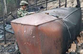 El material hallado fue destruido