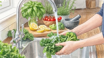 Cómo lavar frutas y verduras para eliminar bacterias y pesticidas, según una chef
