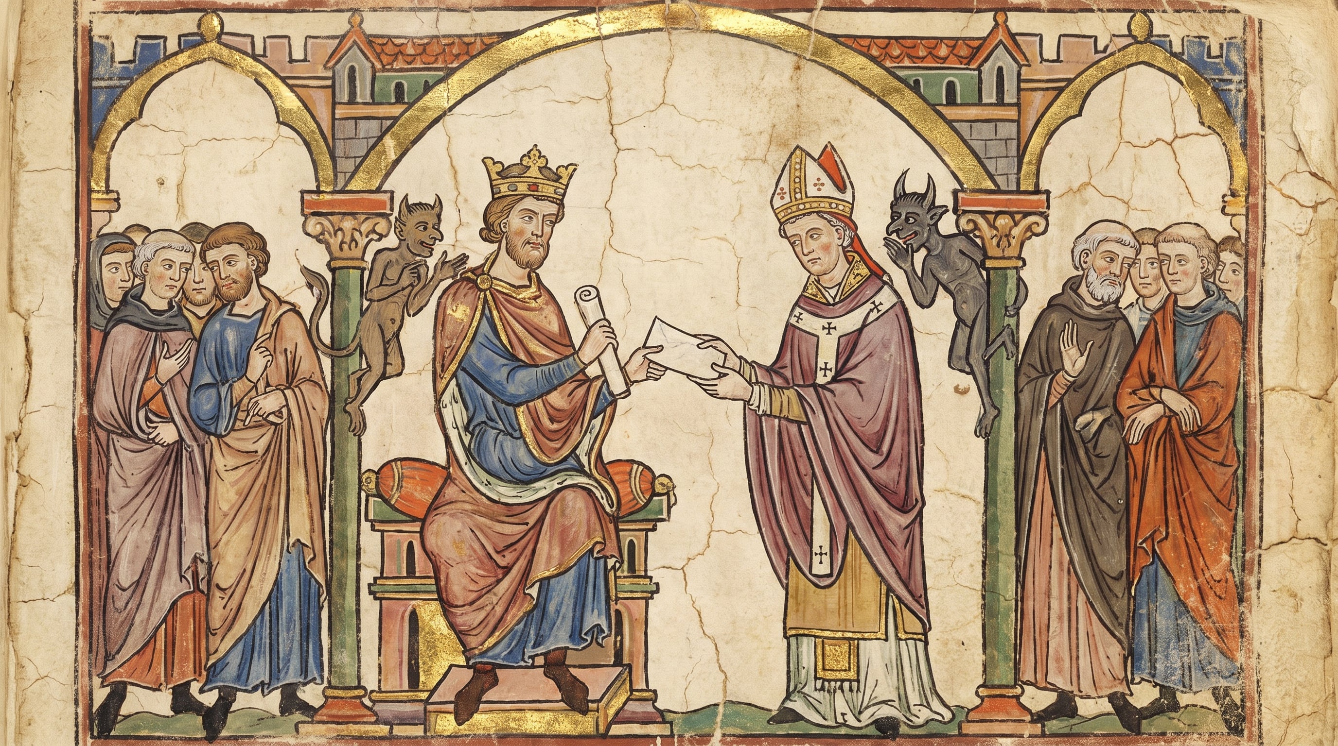 La Donación de Constantino sirvió como un decreto fabricado en el siglo VIII para extender la autoridad territorial de la Iglesia católica en Europa - (Imagen Ilustrativa Infobae)