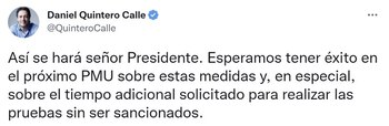 Respuesta Daniel Quintero ante la