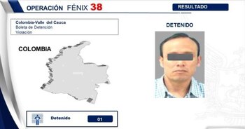 Luis Morales, el hombre capturado en Yumbo, Valle del Cauca, era uno de los "Más Buscados" de Ecuador desde 2019 por casos de abuso sexual - crédito Ministerio del Interior Ecuador