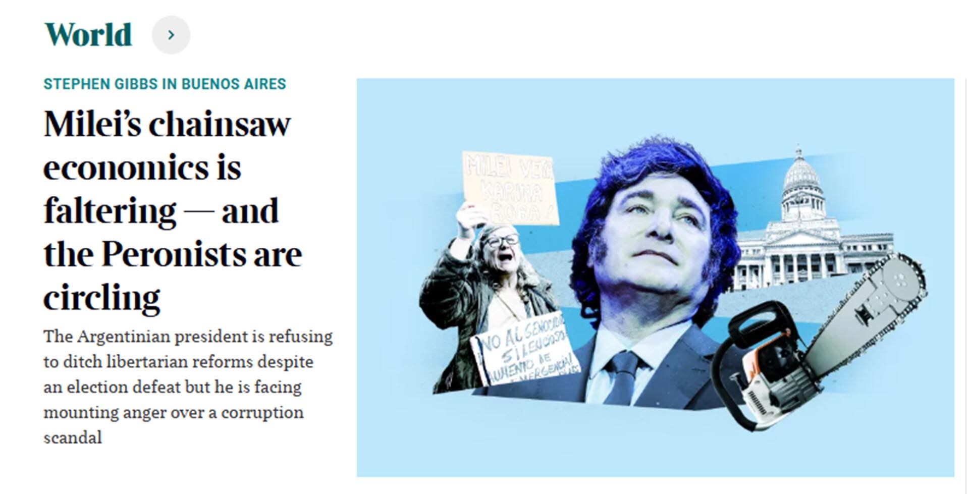 El artículo que se publicó en The Times