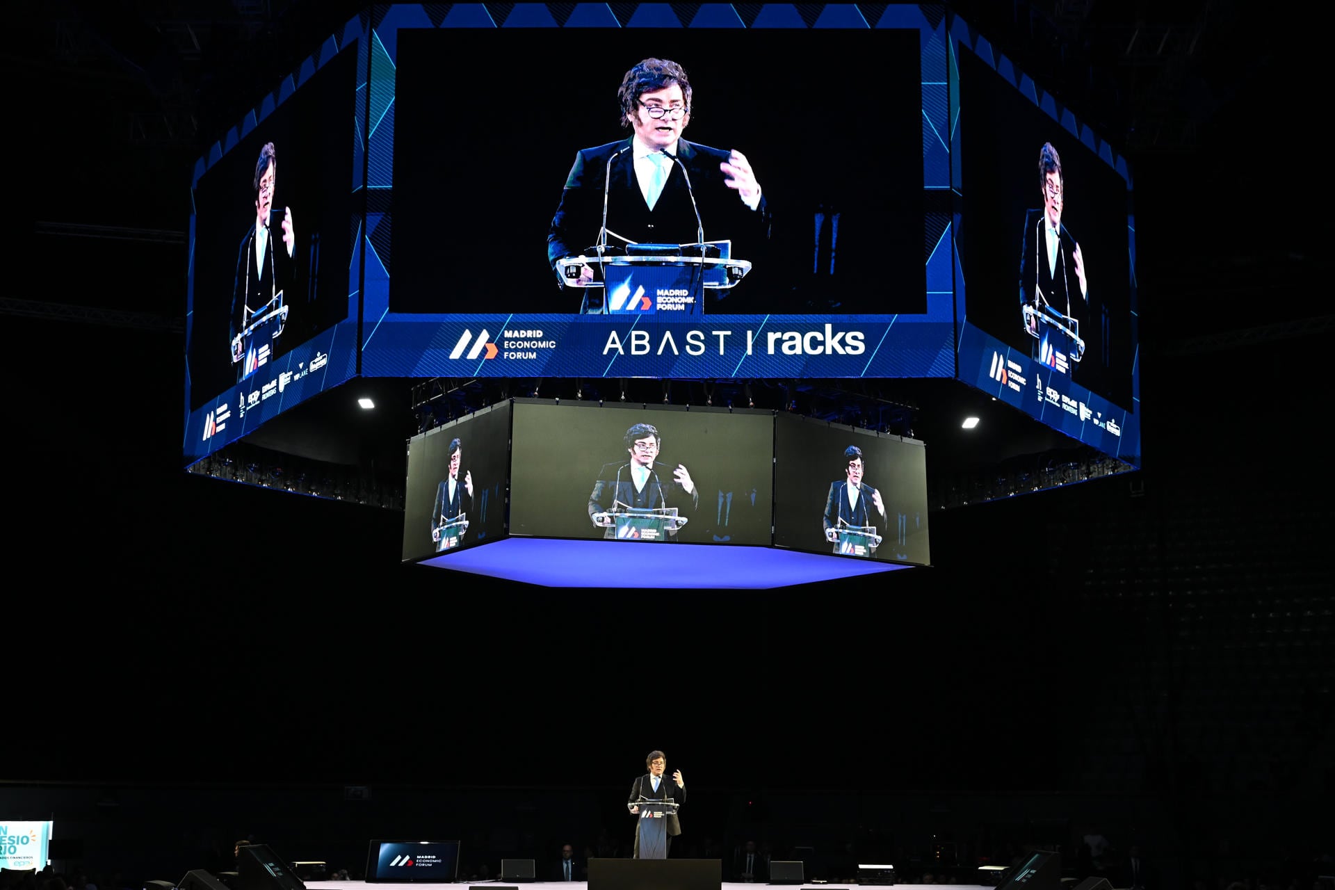 El presidente argentino, Javier Milei, participará este sábado en el Madrid Economic Forum en Madrid (Foto: EFE/ Fernando Villar)