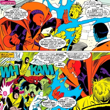 Untold Tales of Spider-Man #21 mostró el primer encuentro entre Spider-Man y Jean Grey durante un ataque de Amenaza y sus robots Mutantmen