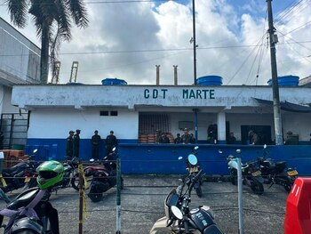 La bodega adaptada como centro de detención quedó destruida después de la emergencia registrada en agosto. - crédito Gobernación del Valle del Cauca