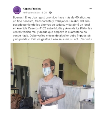 El primer posteo en Facebook