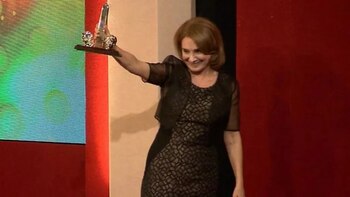 La actriz, una de las