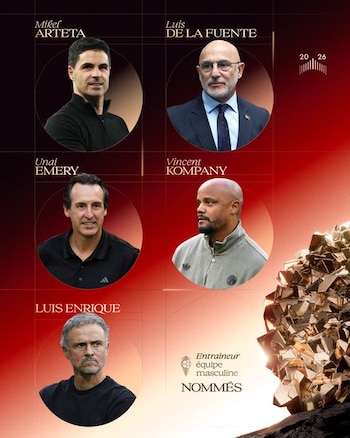 Candidatos mejor entrenador Balón de Oro