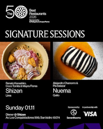 Clon, Shizen, Cosme, Rafael y Sapiens participarán en encuentros culinarios con cocineros internacionales del 1 al 5 de noviembre, en una programación paralela a la gala del 4 de noviembre.