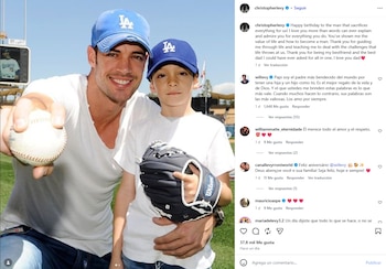 Felicitación de Cristopher Levy para su papá William Levy (Captura/Instagram @christopherlevy)