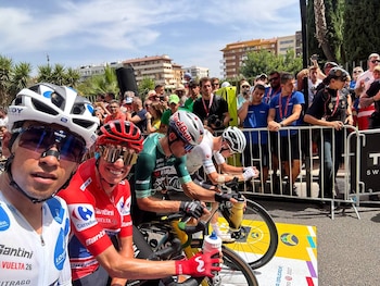 La ronda ibérica cuenta con Enric Más como el líder de la clasificación general, y el corredor del Bahrain Victorious como rey de la montaña-crédito @lavuelta/X