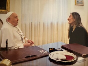 El papa Francisco recibió a