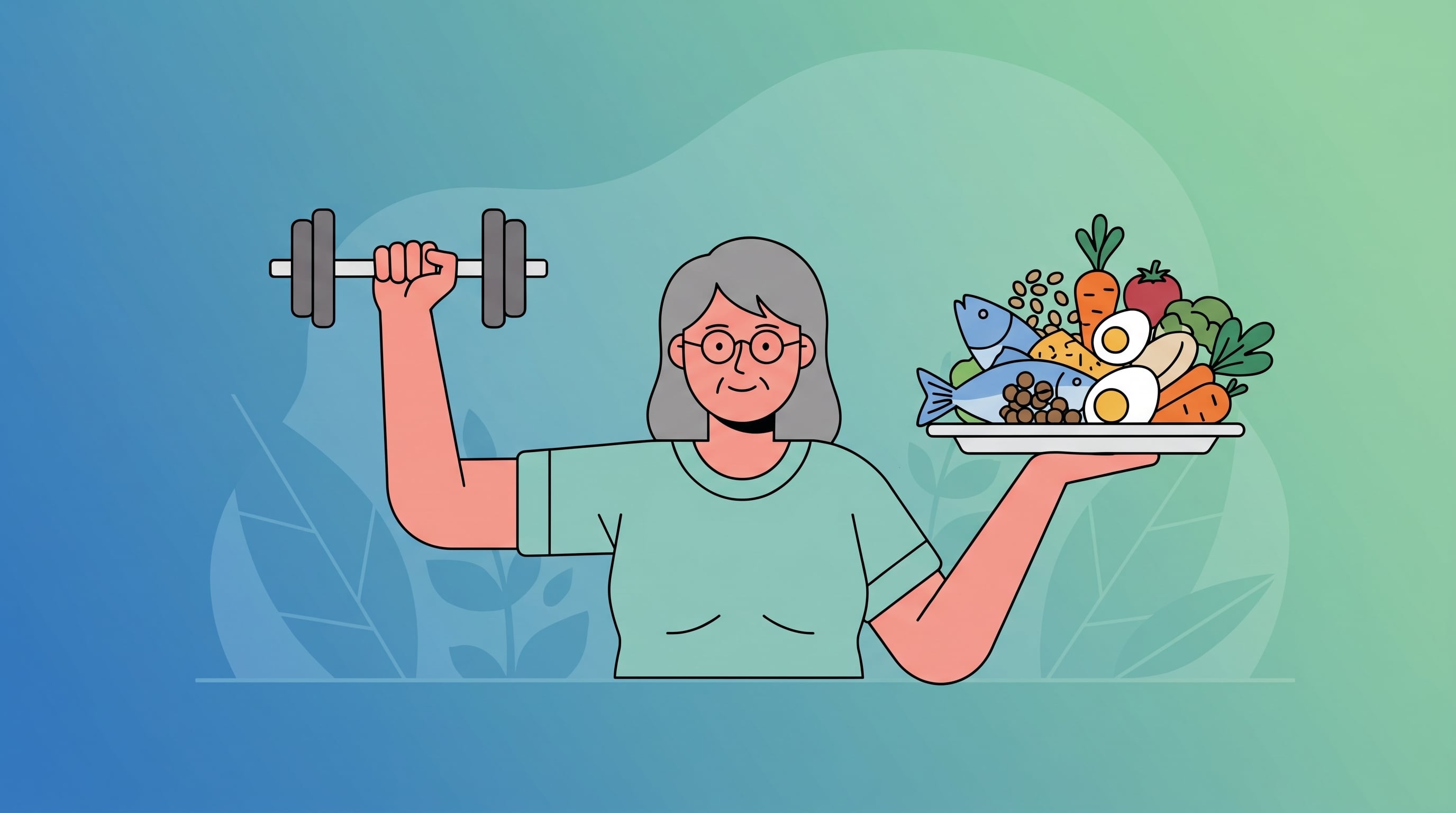 Nutricionistas y médicos recomiendan distribuir proteína durante el día y realizar ejercicios de fuerza (Imagen Ilustrativa Infobae)