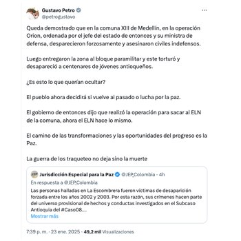 Con este mensaje en su