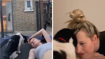 Una joven cuida casas y