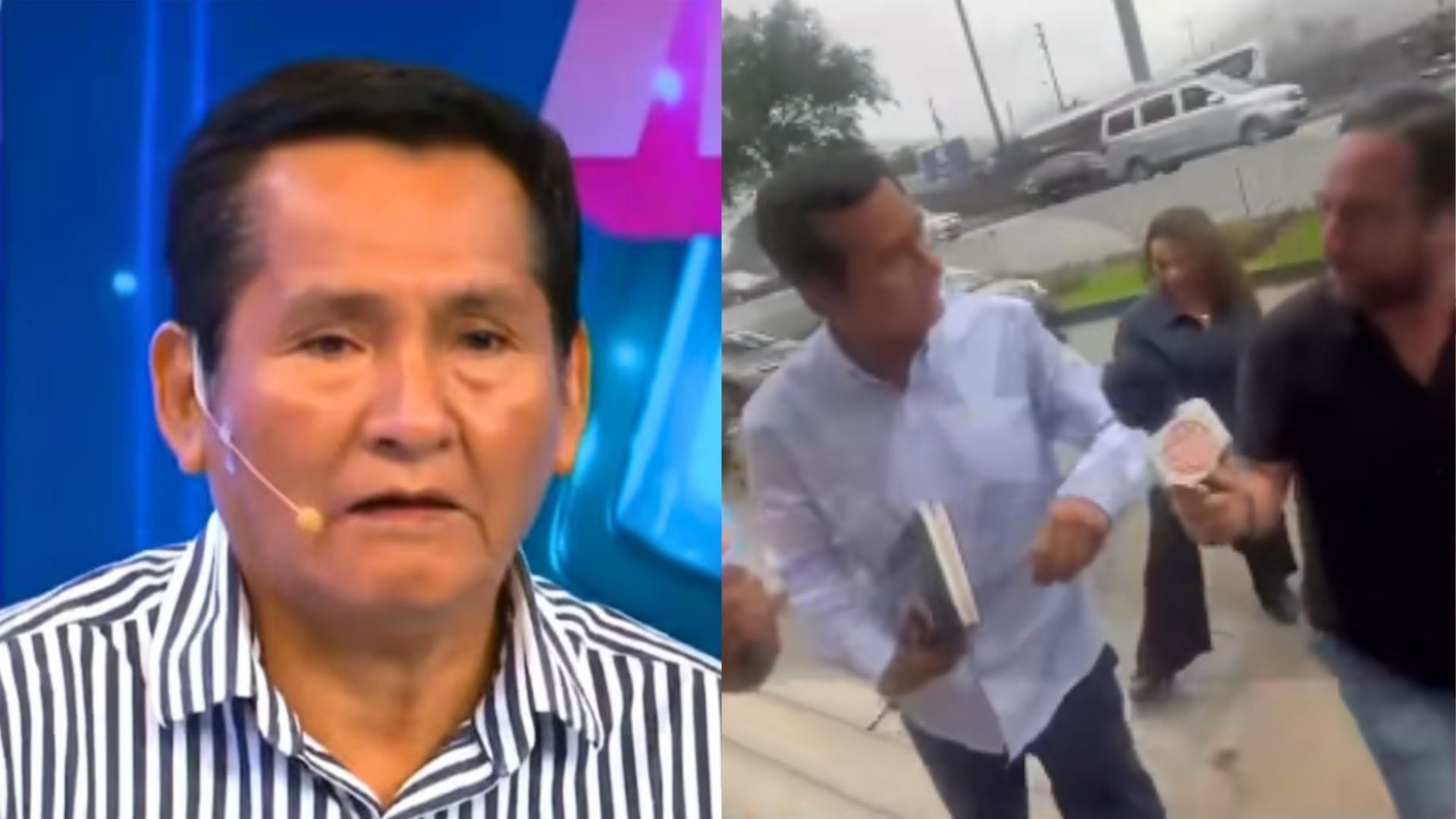 La violenta reacción de Óscar Custodio con la prensa al llegar a Ministerio Público por caso de Naldy Saldaña. TikTok.