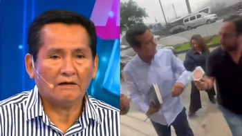 La violenta reacción de Óscar Custodio con la prensa al llegar a Ministerio Público por caso de Naldy Saldaña