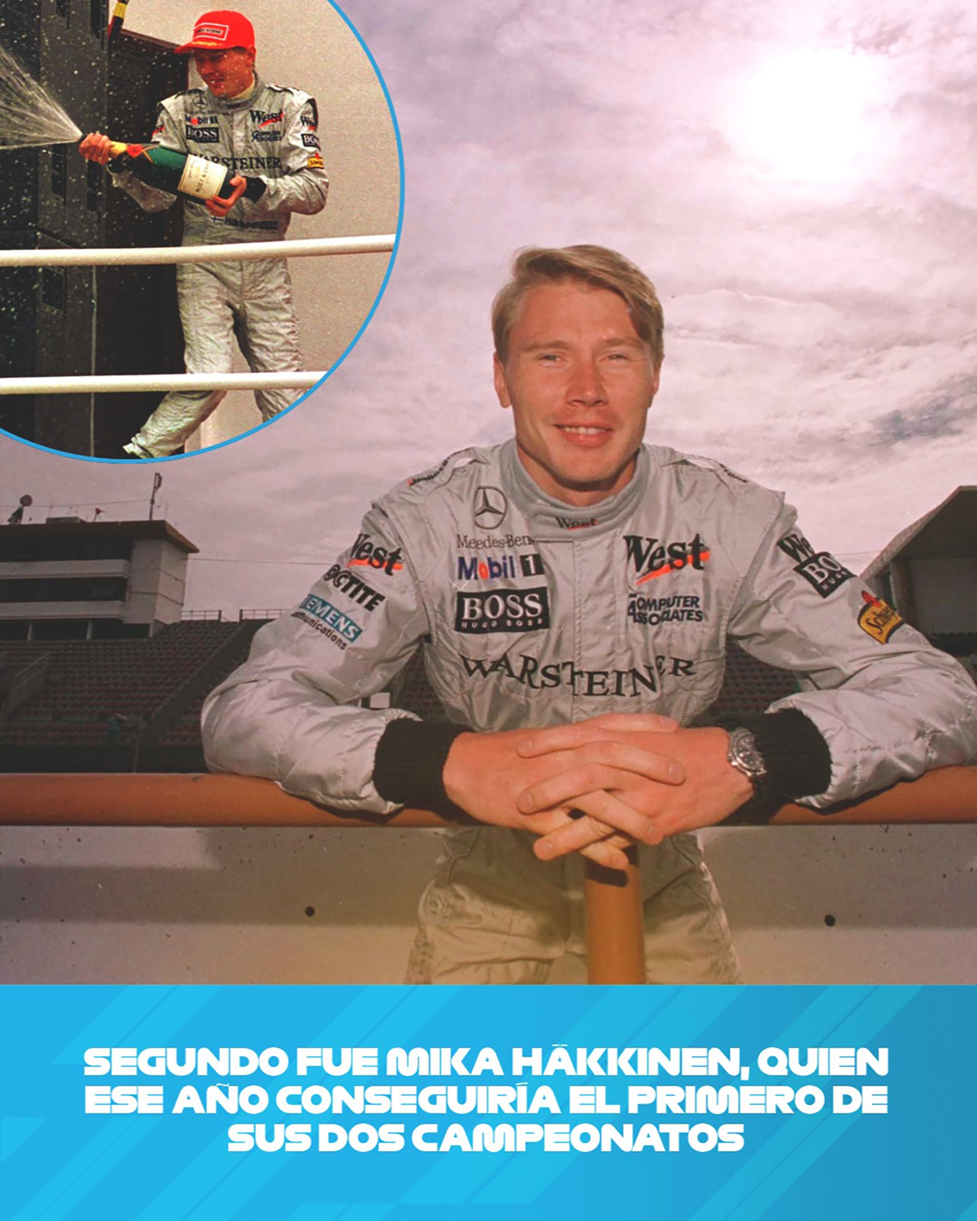 Hakkinen ocupó un lugar en el podio